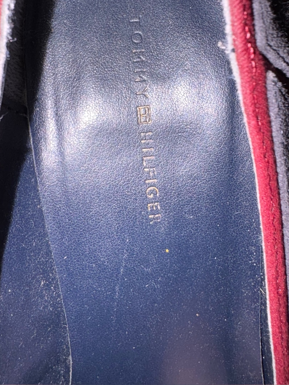 Tommy Hilfiger Navy Suede Block Heel Pumps – Women's Size 9 - Picture 3 of 5